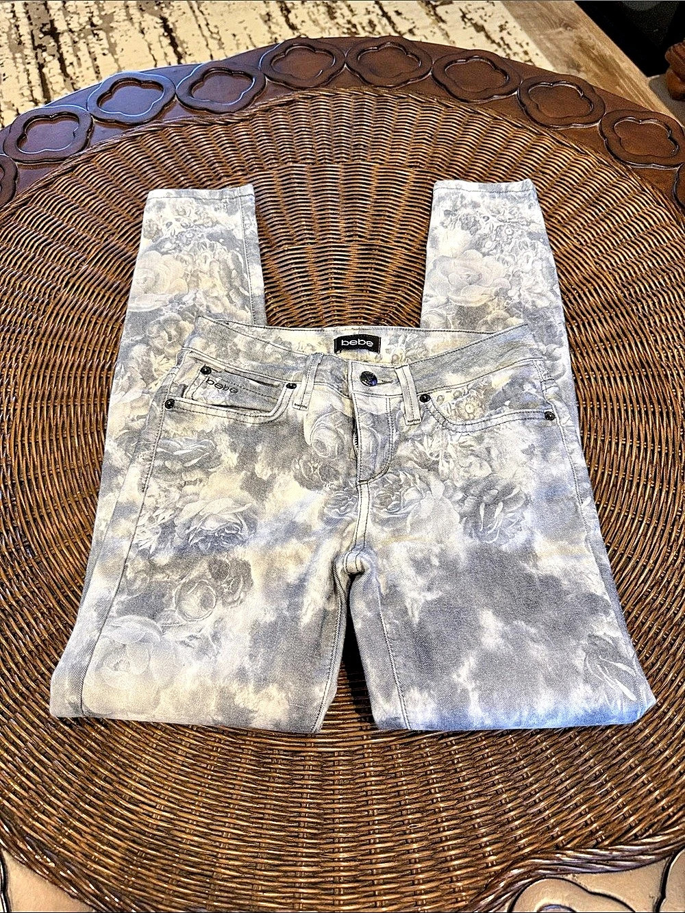 bebe Floral jeans